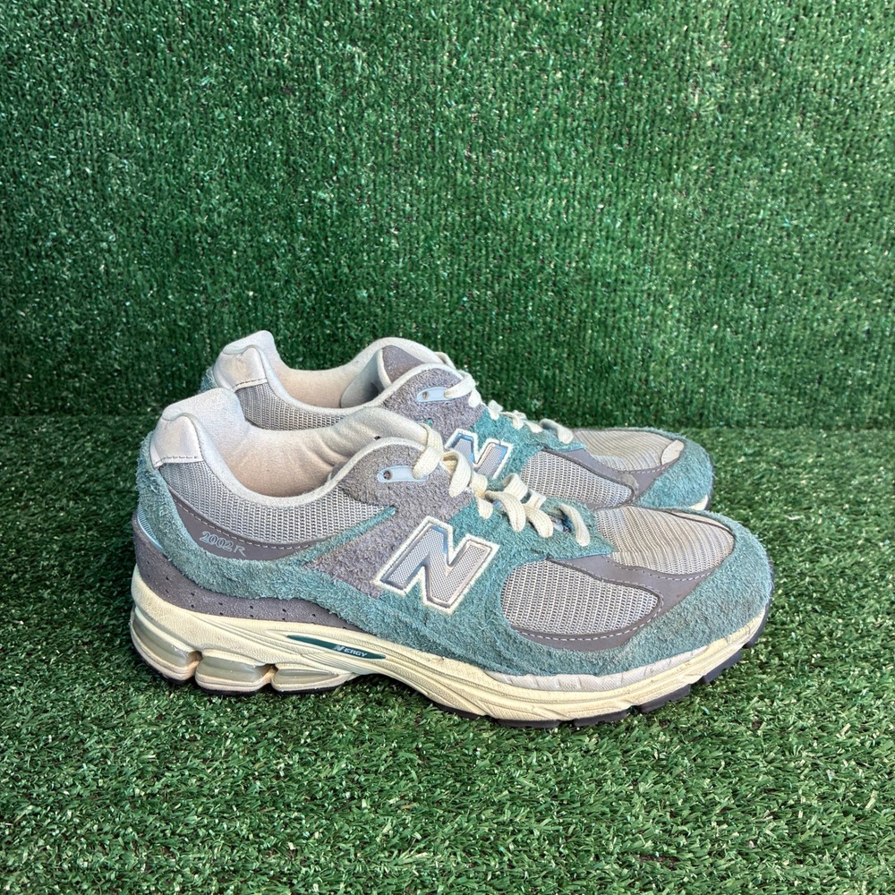 New Balance 2002R New Spruce Magnet Hairy Suede Mesh Athletic Sneaker Blue Men 8